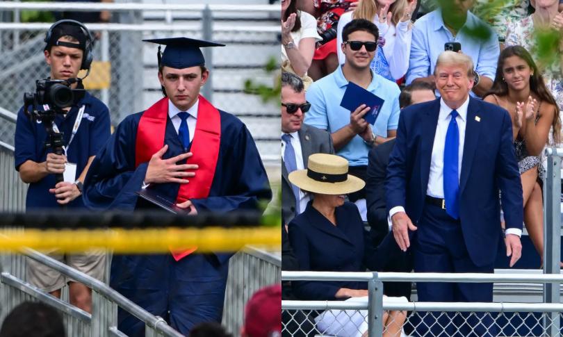 Сын Дональда и Мелании Трамп окончил среднюю школу Сын Дональда и Мелании Трамп окончил среднюю школу