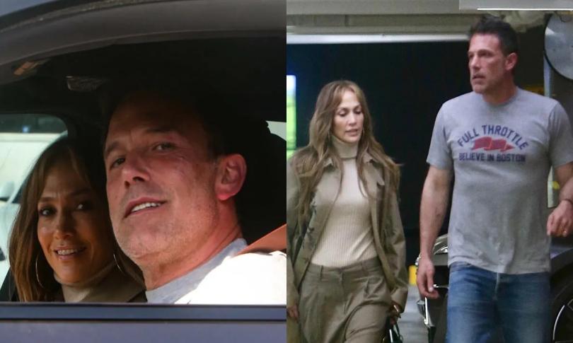 Дженнифер Лопес и Бена Аффлека «поймали» во время похода в кино