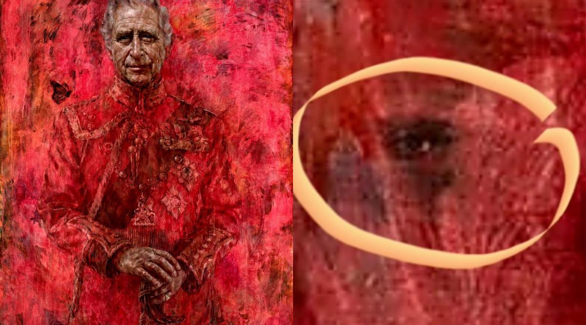 Изображений дьявола на портрете Чарльза 3