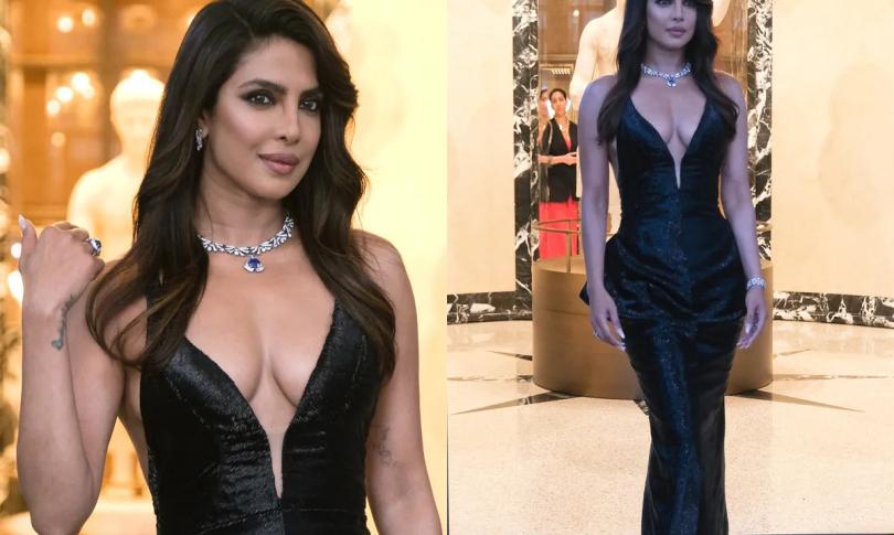 Приянка Чопра демонстрирует свое декольте в ультрадорогих украшениях.