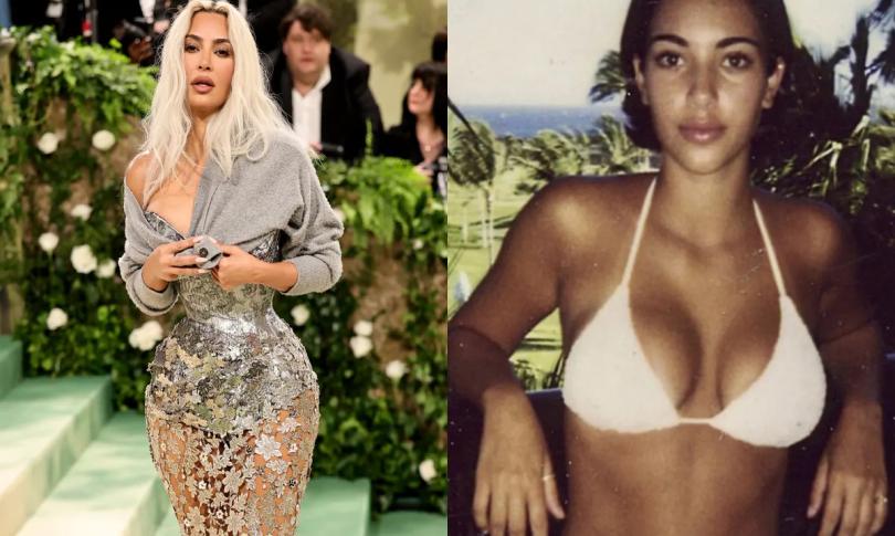 Ким Кардашьян показала фото из молодости. Вот как она выглядела до операции Ким Кардашьян показала фото из молодости. Вот как она выглядела до операции