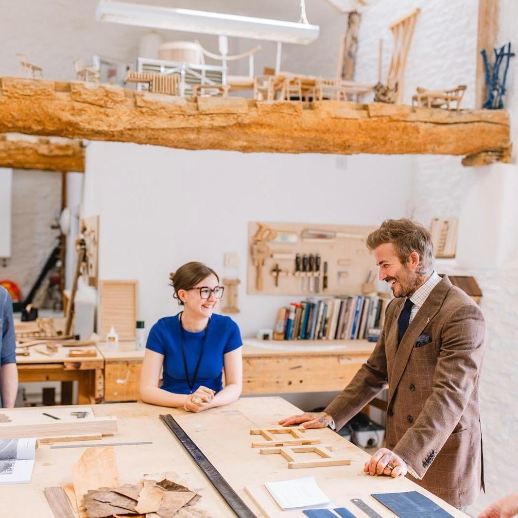 Король Карл III и Дэвид Бекхэм