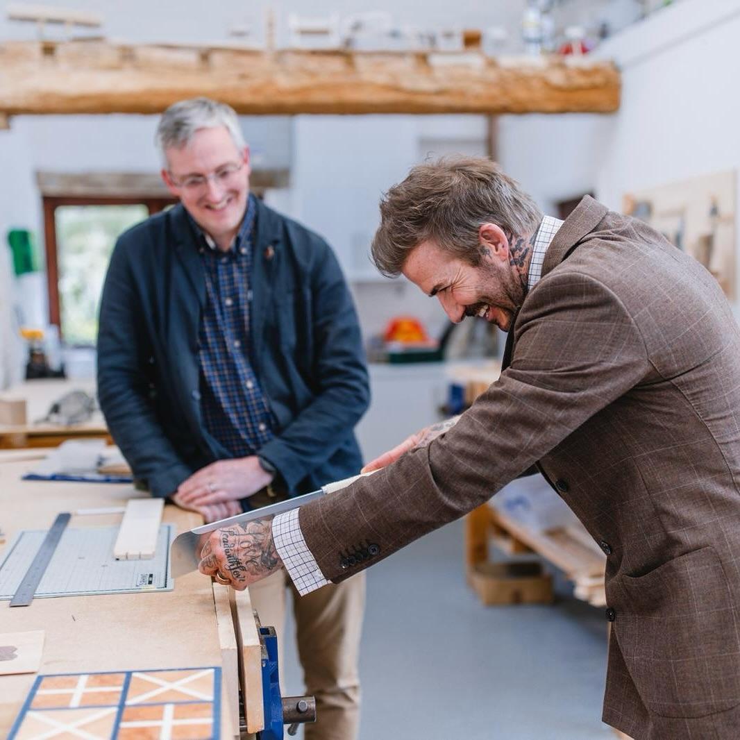 Король Карл III и Дэвид Бекхэм