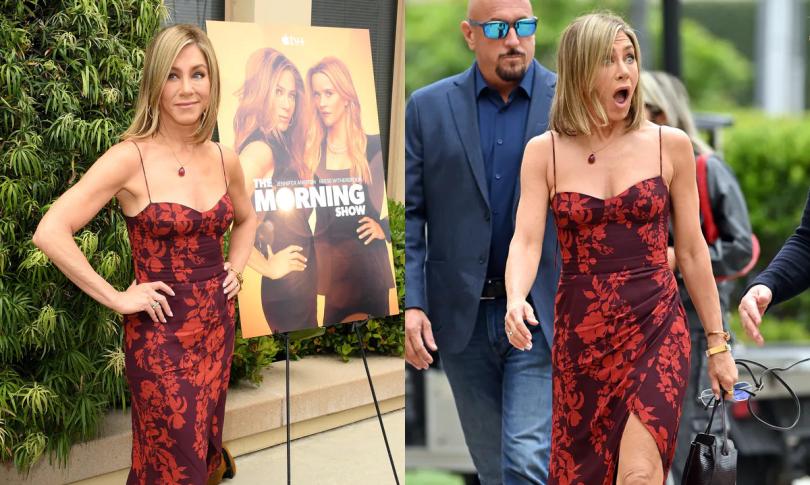 Дженнифер Энистон на мероприятии, посвященном сериалу «Утреннее шоу»