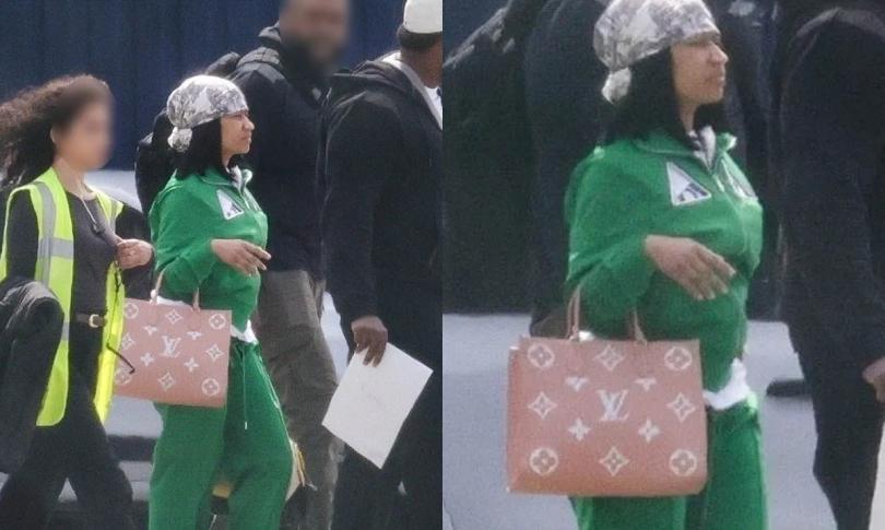 Ники Минаж без макияжа направляется к частному самолету.