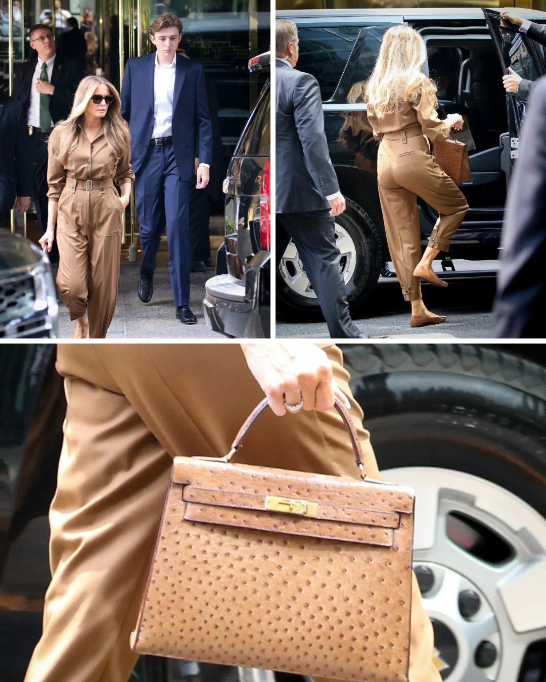 Мелания Трамп с сыном