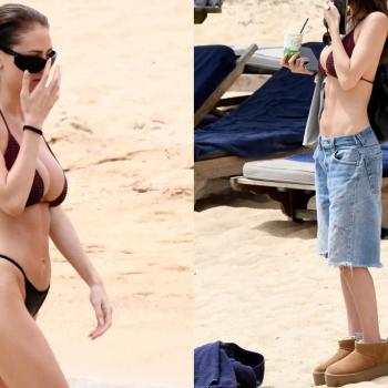 Дочь Хайди Клум целуется со своим парнем на отдыхе. 20-летняя Лени продемонстрировала отличную фигуру