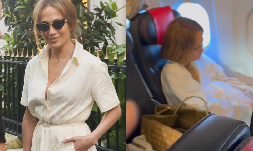 Дженнифер Лопес «поймали» в самолете эконом класса Дженнифер Лопес «поймали» в самолете эконом класса