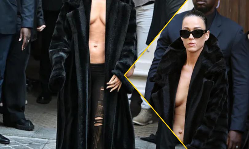 Кэти Перри демонстрирует свой мускулистый живот.