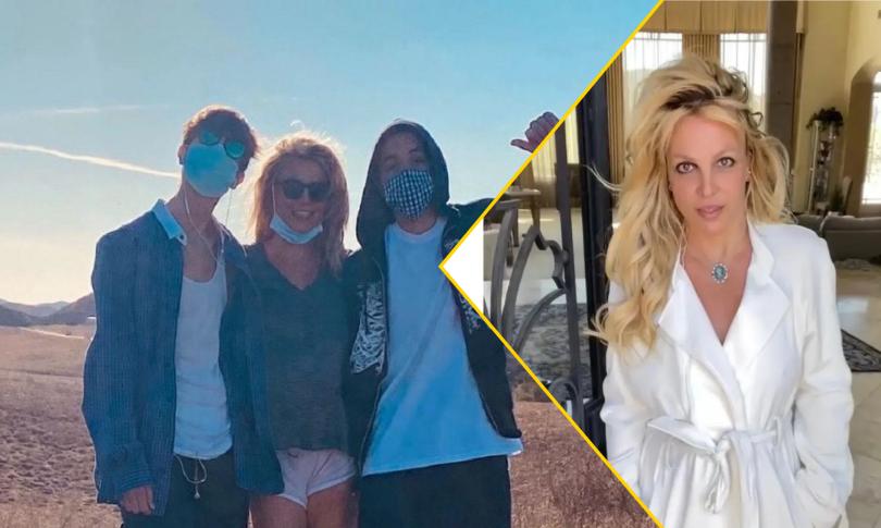 Бритни Спирс с сыновьями