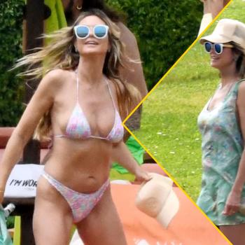 51-летняя Хайди Клум нежится в бикини рядом с мужем, который младше ее на 17 лет