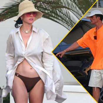 Кэти Перри возвращается с пляжа со своим возлюбленным Орландо Блумом