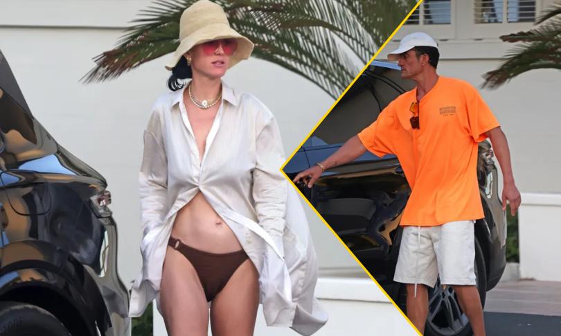 Кэти Перри и Орландо Блум возвращаются с пляжа