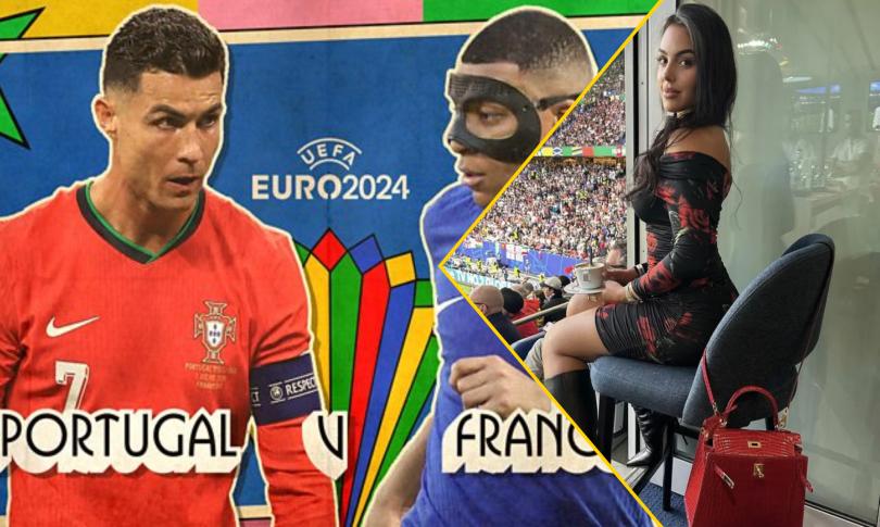 Джорджина Родригес на матче Португалии — Франция