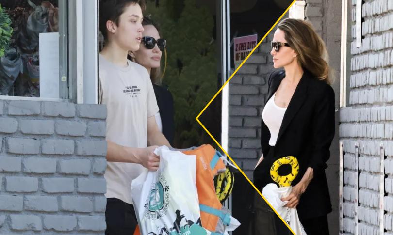 Анджелина Джоли с младшим сыном