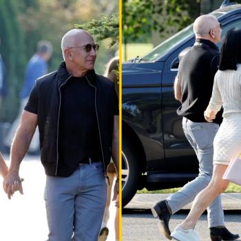 Джефф Безос и Лорен Санчес приехали в «летний лагерь миллиардеров». У возлюбленной основателя Amazon новая прическа