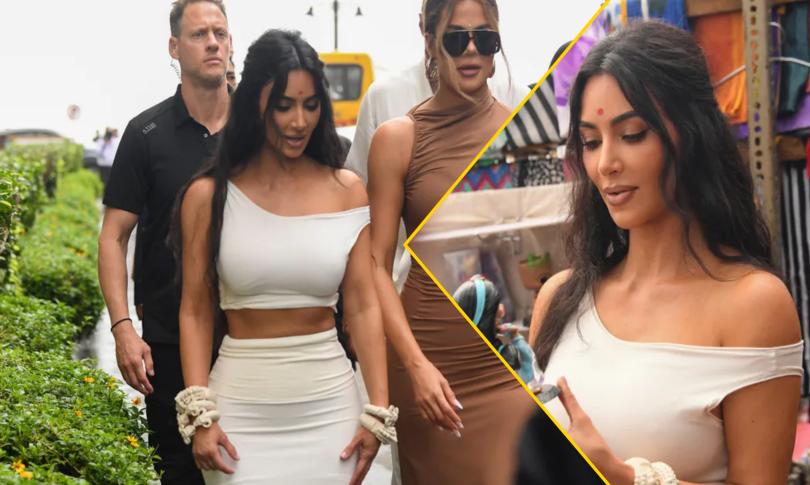 Ким и Хлоя Кардашьян нарядились для рынка