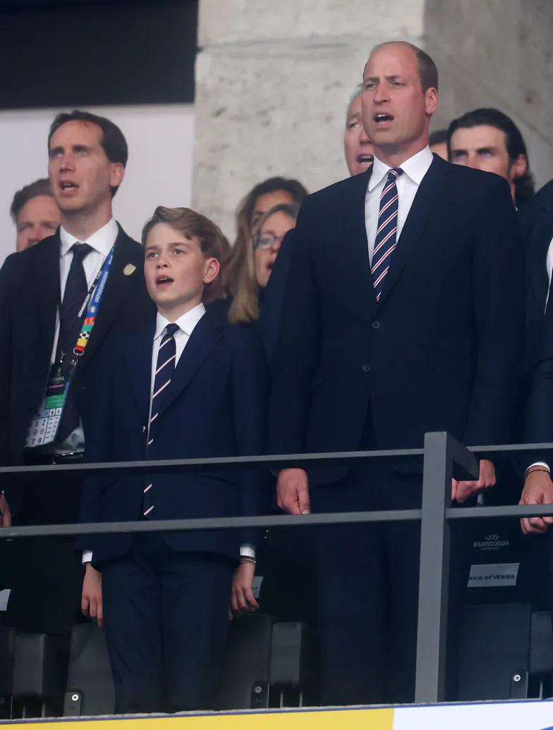 Принц Уильям и принц Джордж поддерживают Англию в финале Евро-2024