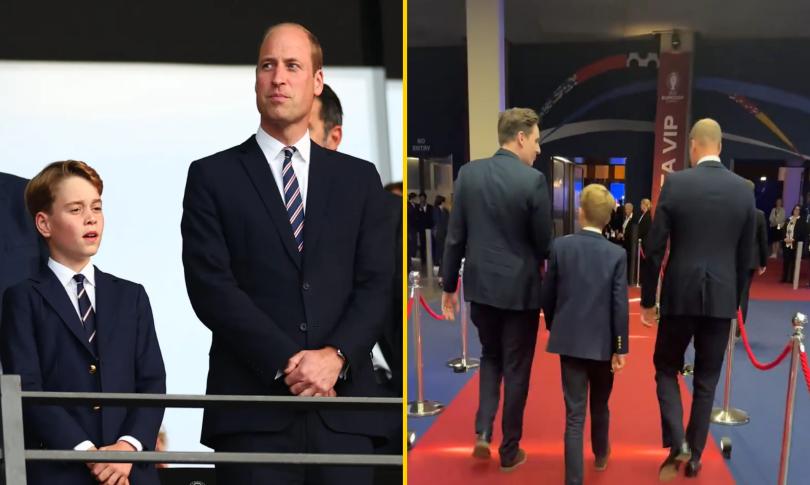 Принц Уильям и принц Джордж поддерживают Англию в финале Евро-2024