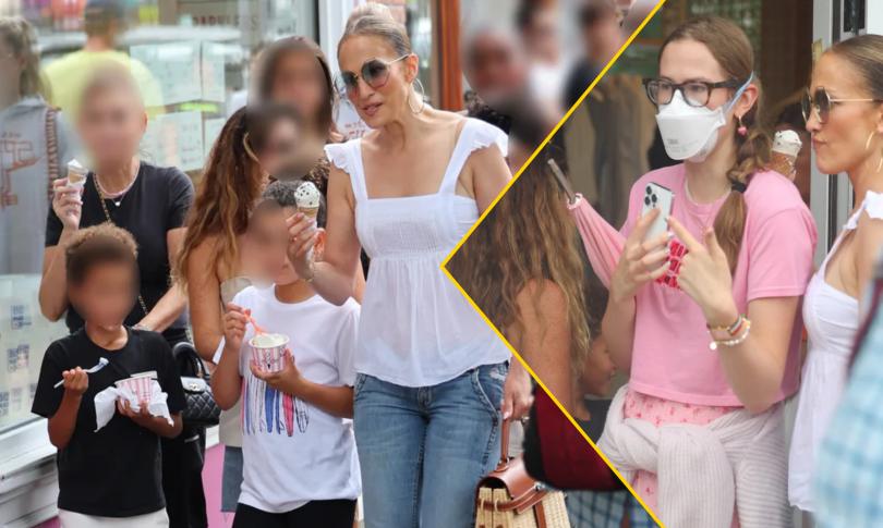 Дженнифер Лопес с дочерью Бена Аффлека