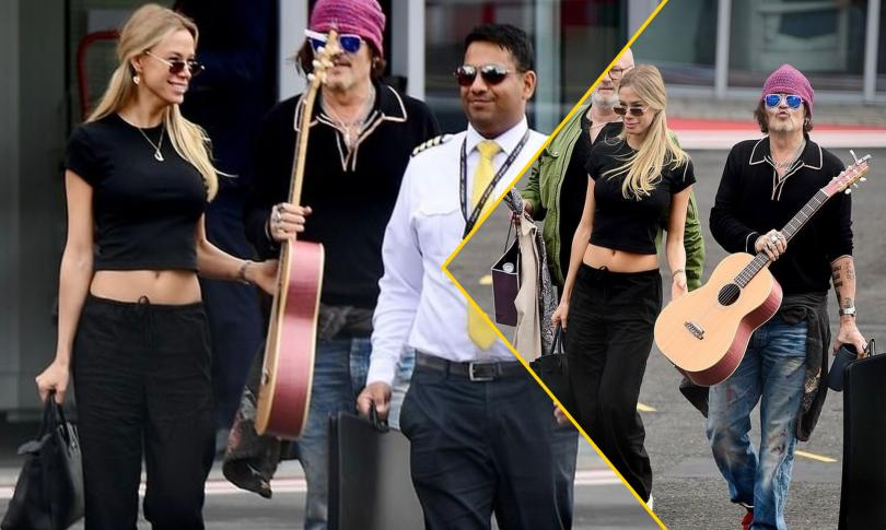 Джонни Депп мчится вместе с загадочной русской блондинкой