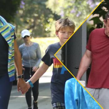 Бен Аффлек наслаждается семейной идиллией со своей бывшей женой и детьми