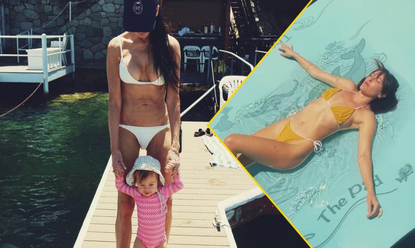 Деми Мур с внучкой