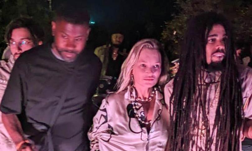 Кейт Мосс с внуком Боба Марли