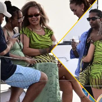 Беззаботная Рианна в MINI на вечеринке на яхте в Барбадосе с ASAP Rocky и друзьями