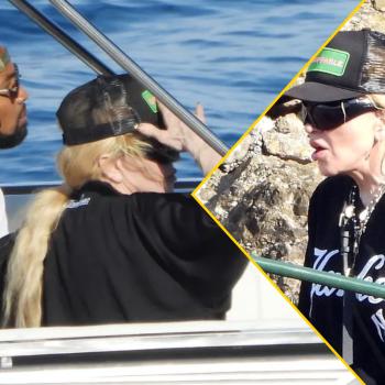 Мадонна и её молодой человек начинают праздновать дня рождения в Италии