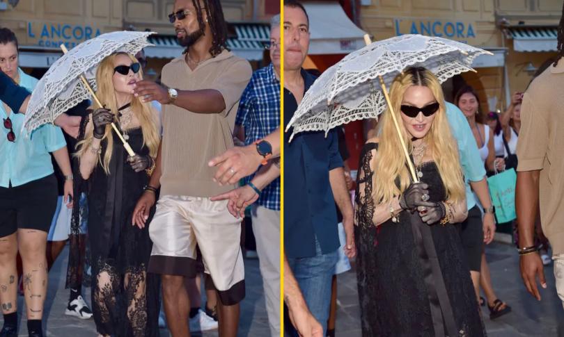 Мадонна в Италии с гораздо более молодым парнем