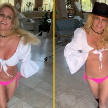 Бритни Спирс в  демоническом танце заявляет: «Я выгляжу так, будто похудела на пять размеров»