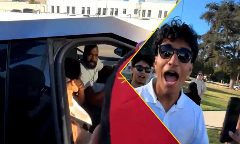 Канье Уэст и Бьянка Цензори прибыли на митинг Дональд Трамп