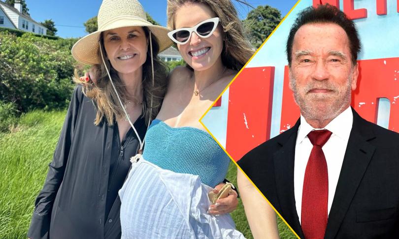 Беременная дочь Арнольда Шварценеггера со своей матерью