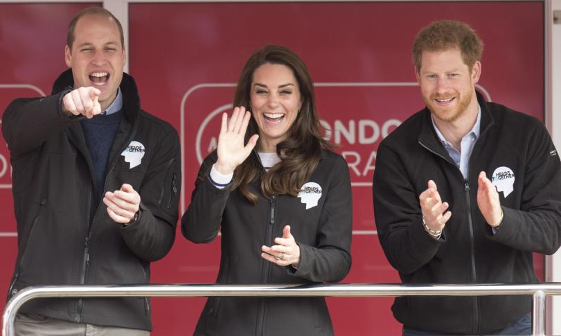 Принц Уильям, герцогиня Кейт и принц Гарри в 2017 году