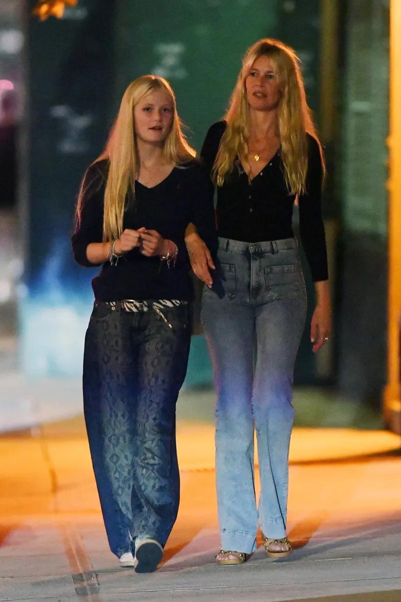 Клаудия Шиффер с дочерью