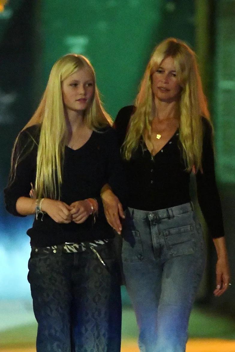 Клаудия Шиффер с дочерью