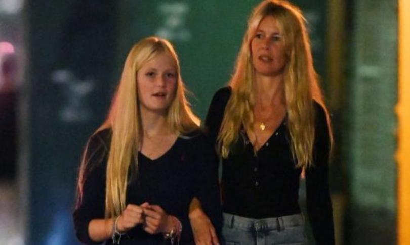 Клаудия Шиффер с дочерью