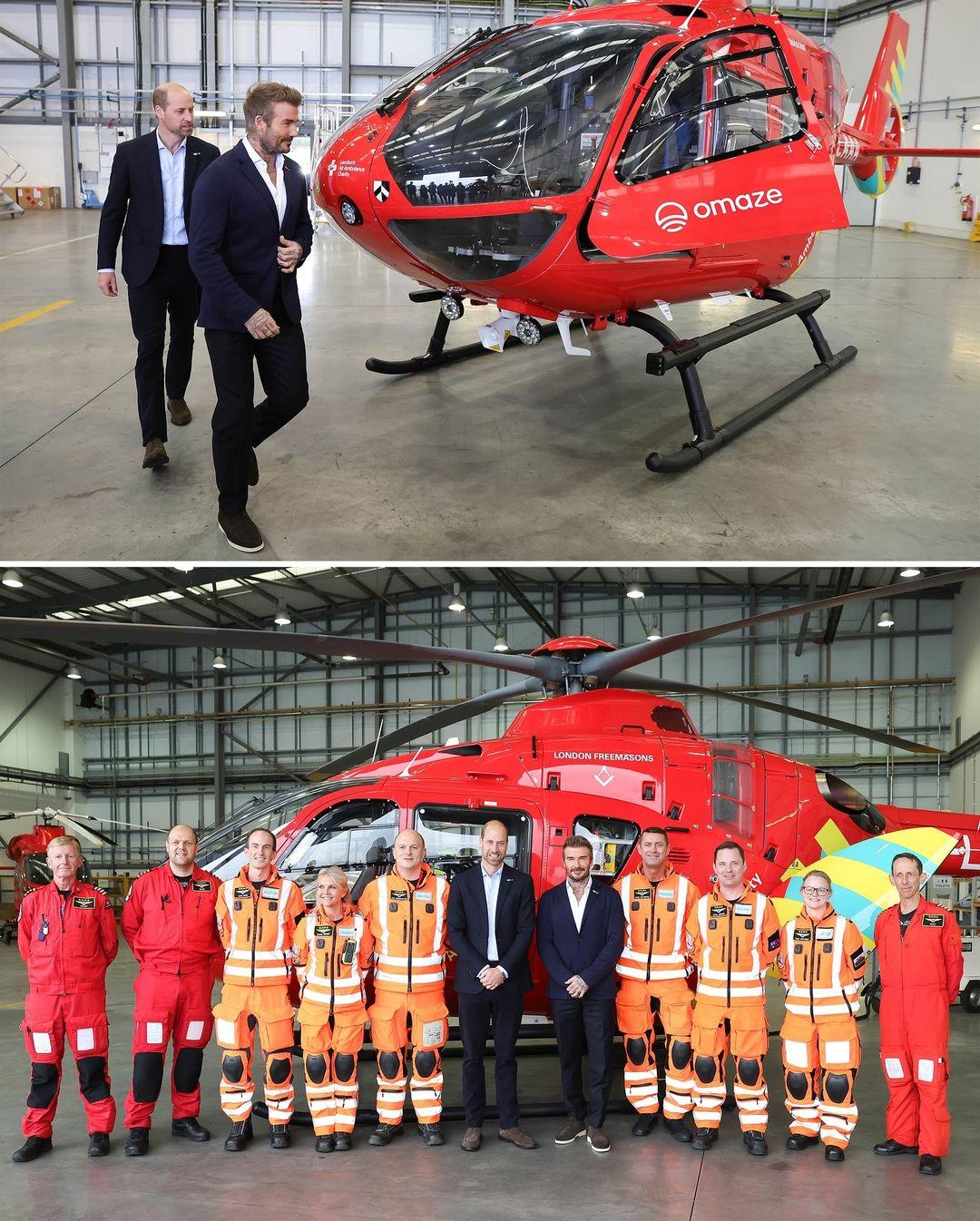 Принц Уильям и Дэвид Бекхэм