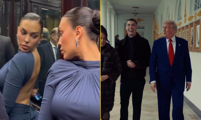 Криштиану Роналду c Джорджиной Родригес встречаются с Дональдом Трампом