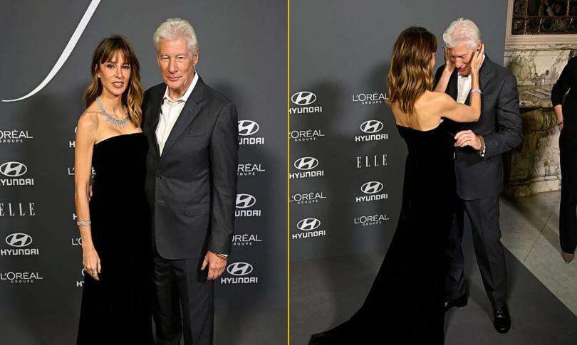 Ричард Гир с женой Алехандрой