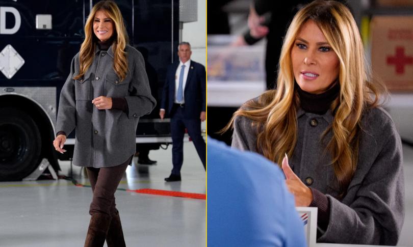 Мелания Трамп прибыла на встречу с жёнами военнослужащих