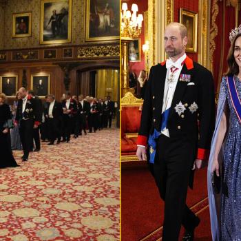 Члены королевской семьи во главе с Кейт и Уильямом принимали президента Германии и его супругу. Даже Клаудия Шиффер заглянула