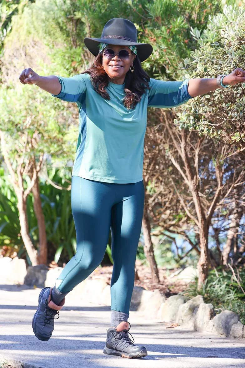 Опра Уинфри на пробежке в Сиднее