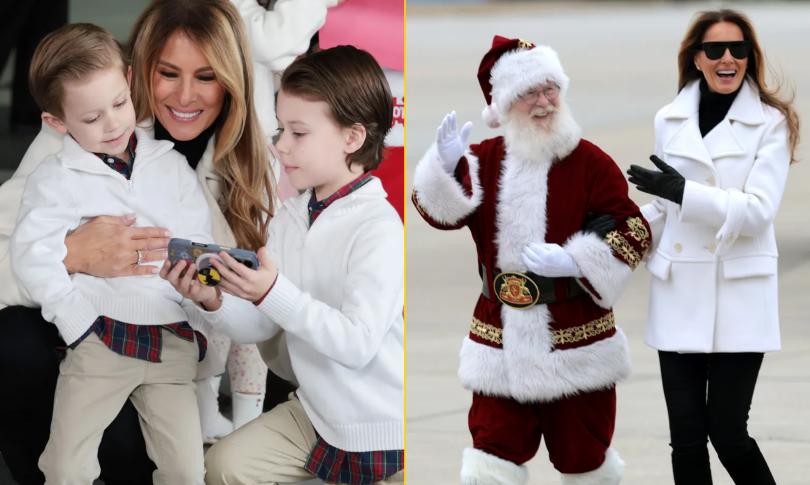 Мелания Трамп раздает подарки нуждающимся детям Мелания Трамп раздает подарки нуждающимся детям