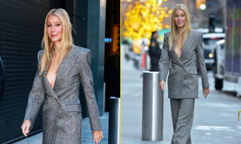 Гвинет Пэлтроу по пути в студию программы “Доброе утро, Америка”