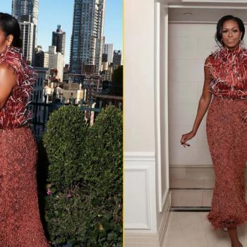 Похудевшая Мишель Обама поражает воображение в платье от Chanel. Пользователи сети восхищаются ею: «Лучше, чем модель»