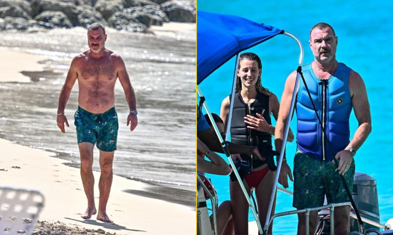 Лив Шрайбер без рубашки вытянула свою подтянутую фигуру на Барбадосе после загадочной госпитализации.