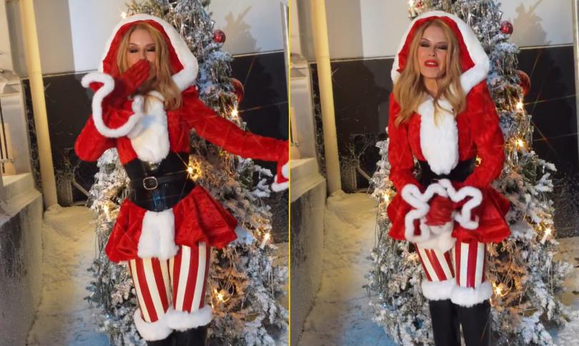 Кайли Миноуг в образе Санты Кайли Миноуг в образе Санты