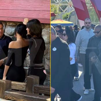 Канье Уэст и Бьянка Цензори провели семейный день в парке California Adventure